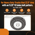 2 Piece Drive Axle Wheel Balancer for Heavy Duty Trucks (10 Bolt Holes)