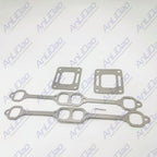 Set of 2 Manifold & Riser Elbow Gaskets for Mercruiser 5.7L 350 27-33395 27-863724