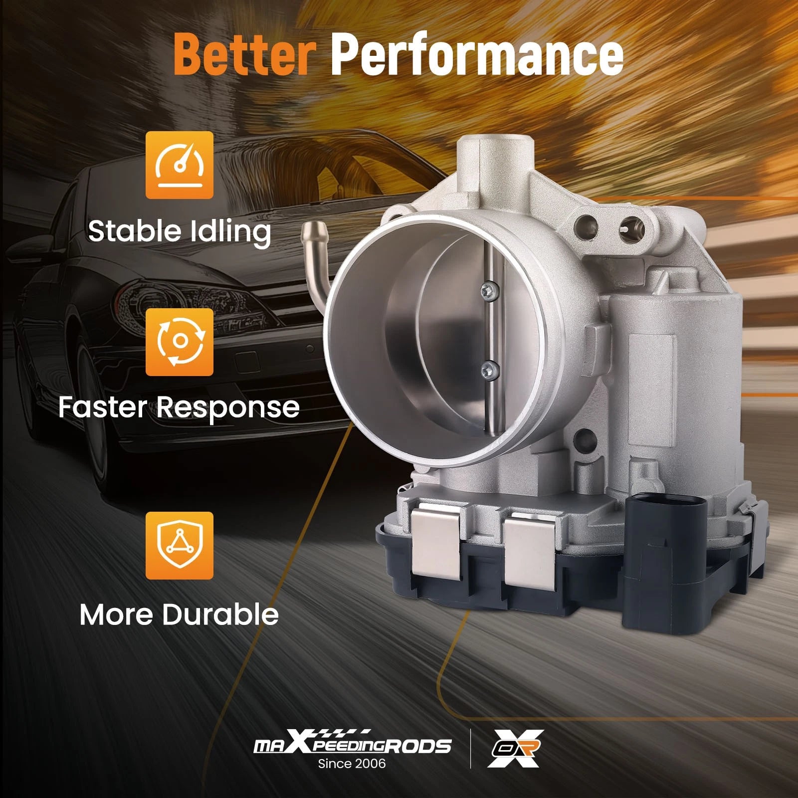Throttle Body with TPS for VW Jetta Beetle Golf Passat (2007-2015)