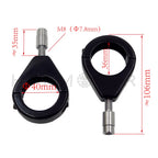Fork Turn Signal Indicator Light Relocation Bracket Clamps for Harley