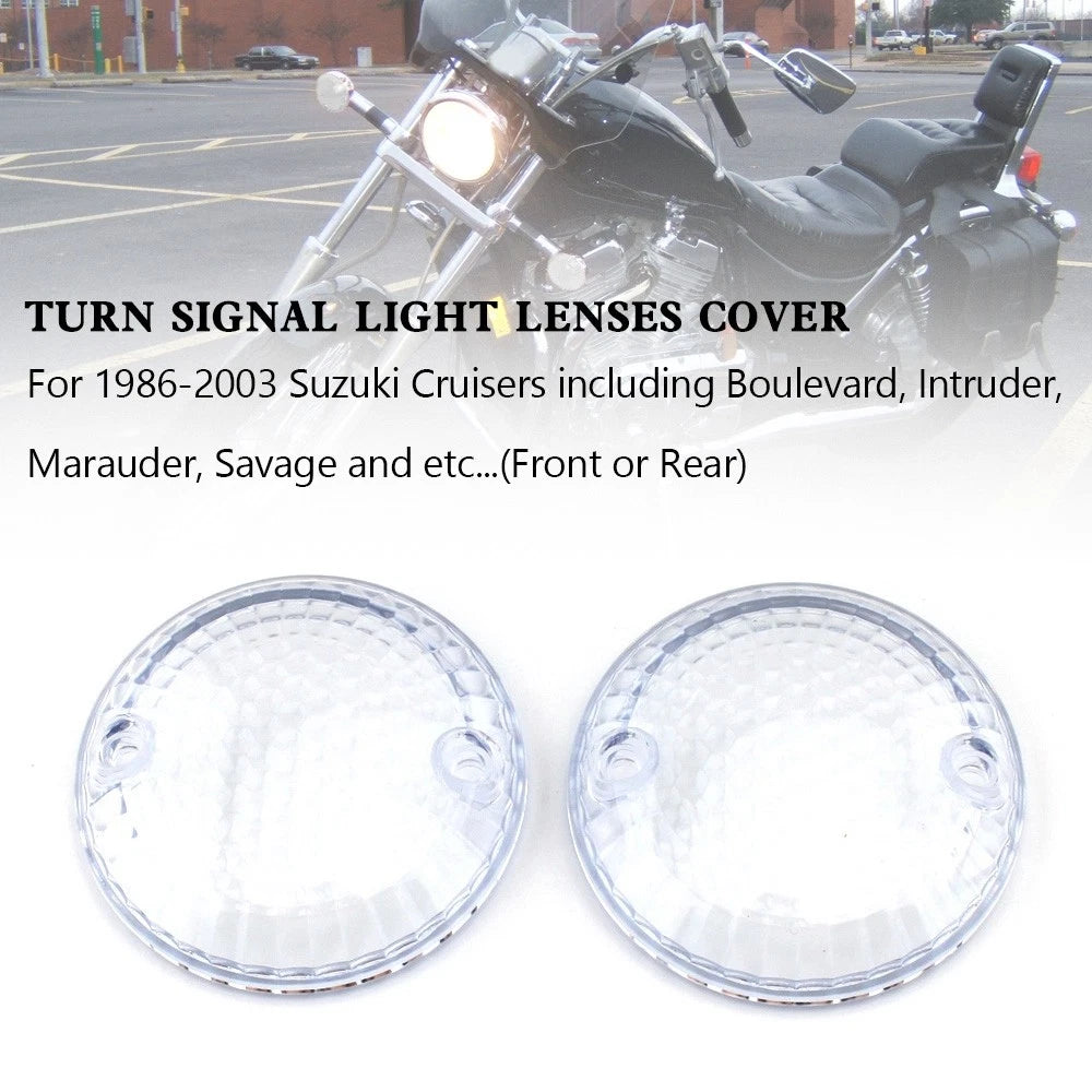 Turn Signal Light Lens Cover for Suzuki Intruder 1400 VX800 (1990–2000) Clear