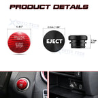 Red Carbon Engine & Black Cigarette Lighter Trim for Mercedes (2014-2020)