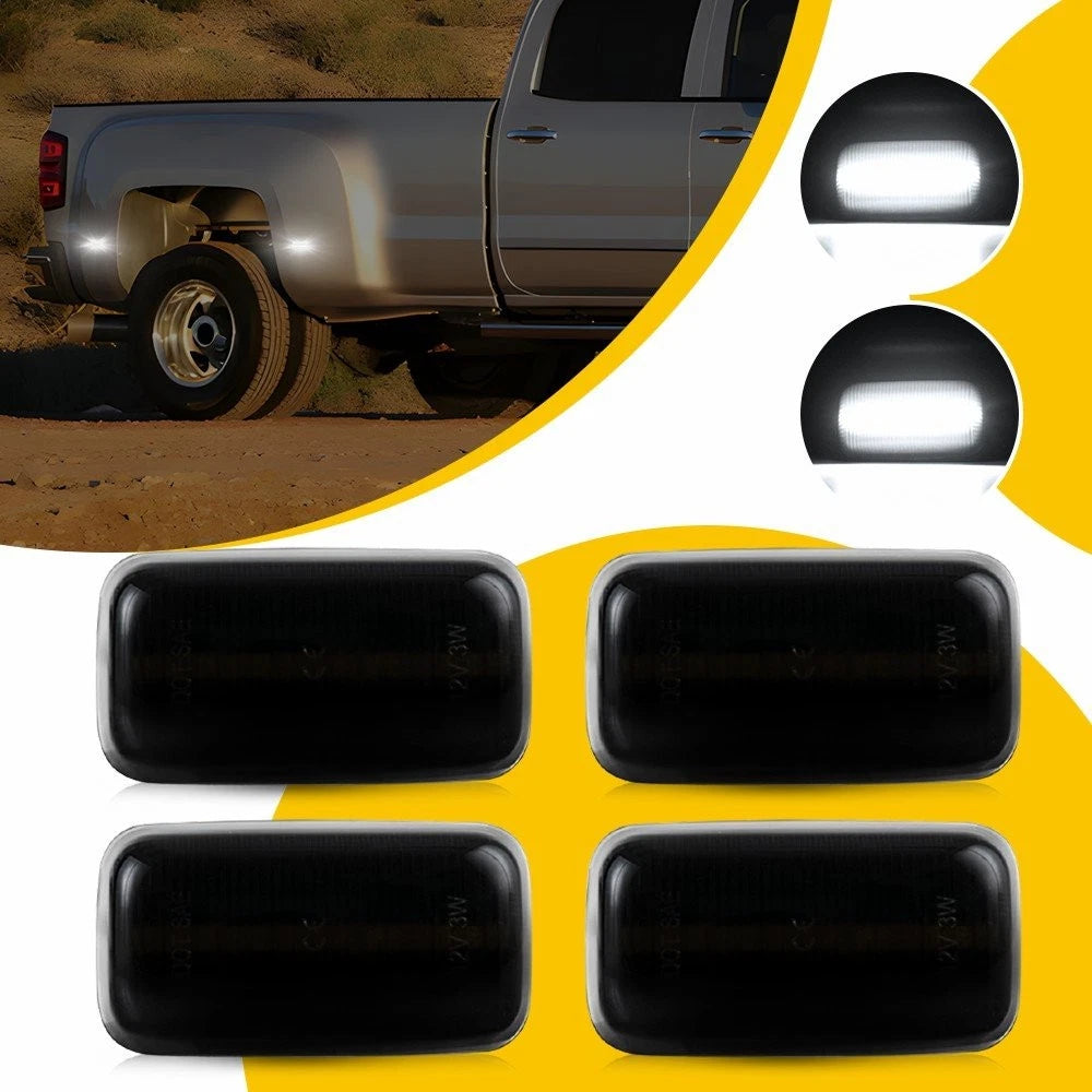 Smoked Side Marker Lights for Chevrolet Silverado (2015–2023)