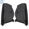 Set of 2 Black Leatherette Front Seat Back Covers for Jeep Wrangler (2013–2017)