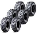 Set of 6 WANDA ATV UTV Tires 26x8-14 Front & 26x10-14 Rear 6PR Mud Sling