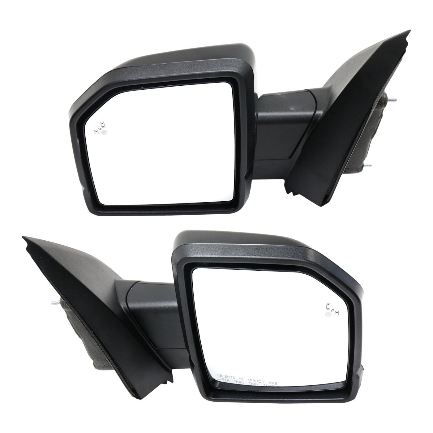 Set of 2 Mirrors for Ford F-150 (2015–2018) with Memory, Paintable, Puddle Light