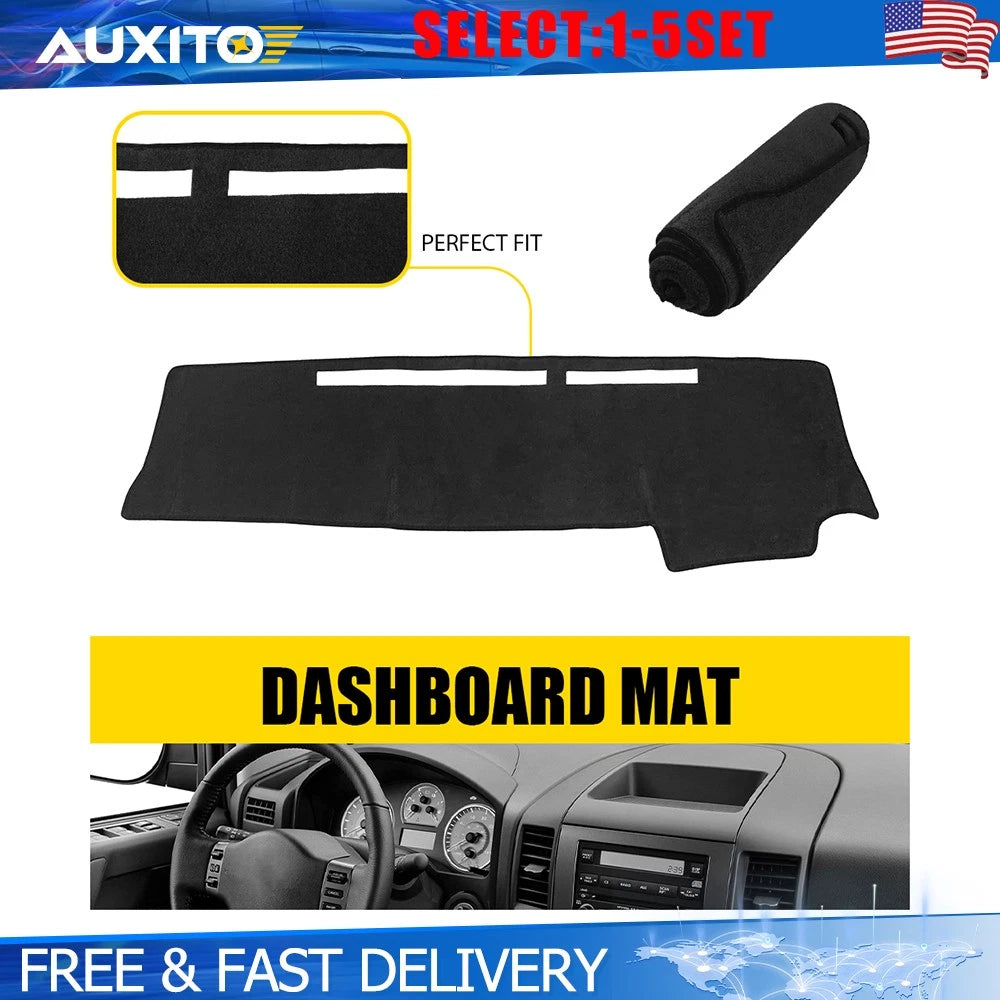 Dashboard Pad Cover for Nissan Titan (2004–2012) 1-5X Non-Slip Sun Protector