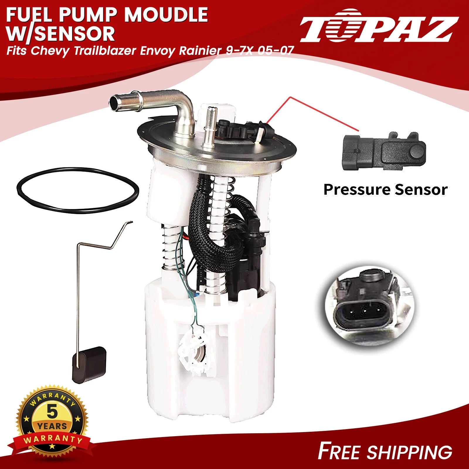 Fuel Pump Module with Sensor for Chevy Trailblazer Envoy Rainier 2005–2007