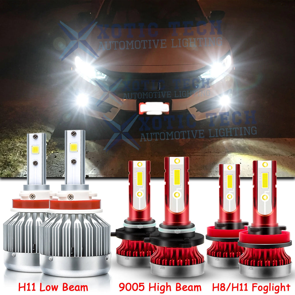 LED Headlight and Fog Light Bulb Kit for Honda Civic and CR-V (2016–2020)