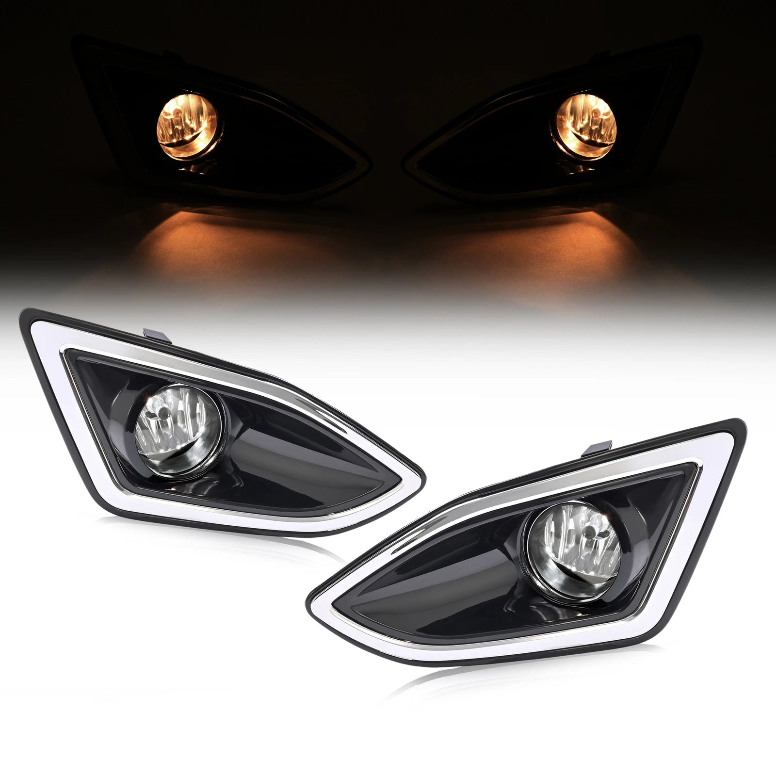 Set of 2 Fog Lights for Ford Edge (2015-2018)