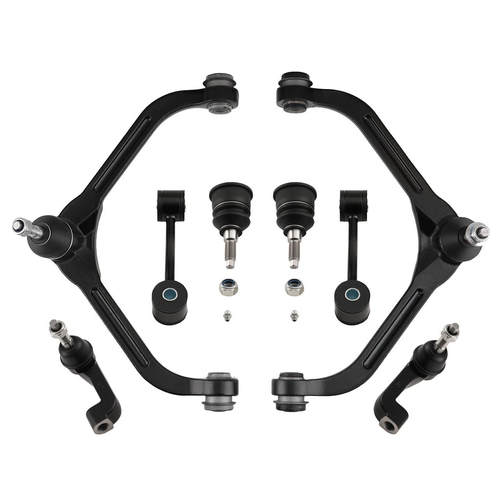 8Pcs Front Upper Control Arm Ball Joints Tie Rods for Jeep Liberty (2005–2007)