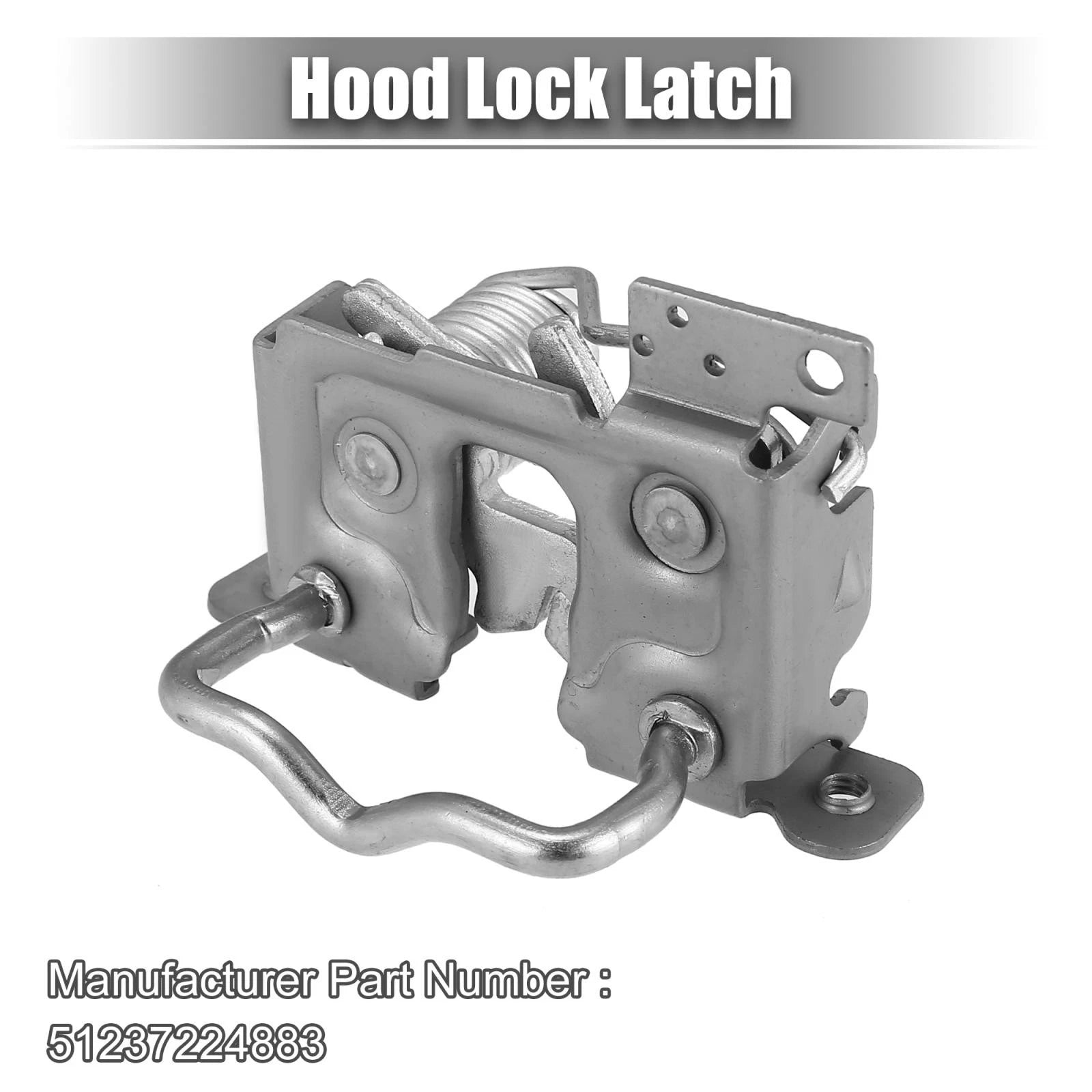 Hood Catch Lock Latch for BMW X3 F25 (2009–2017), X4 F26 (2013–2018) 51237224883