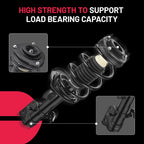Front Struts Assemblies and Sway Bar Links for Nissan Sentra 2013-2019 (1.8L)