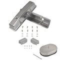 Tall Finned Valve Covers & 12" Oval Air Cleaner Kit for SBC Chevy (1958–1986)