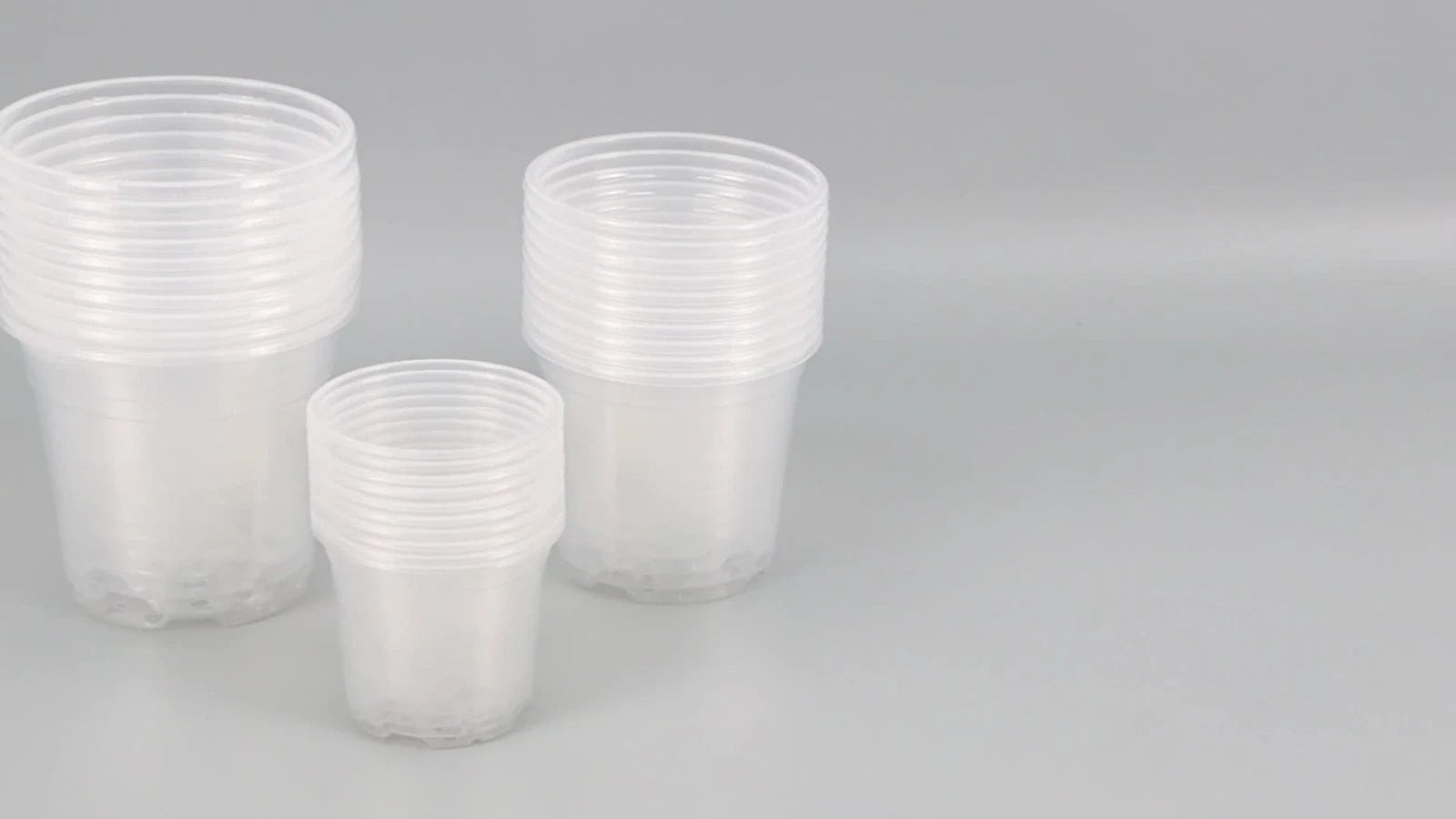 30 Pack Clear Plastic Nursery Pots for Succulents Herbs Flowers