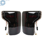 Set of 2 LED Tail Lights for Ford F150 (2015–2020) Black Housing Smoke Lens