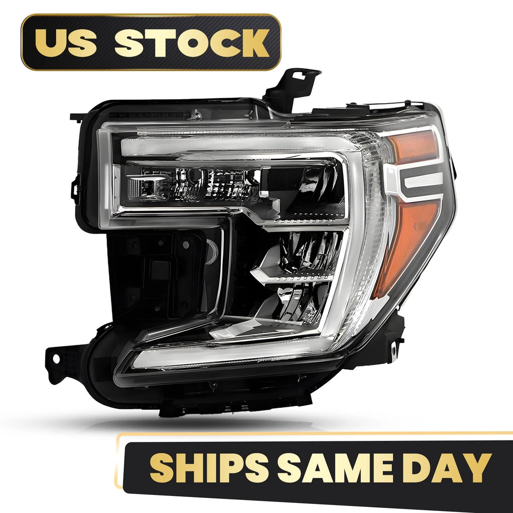 LED Headlight w/ Halogen Turn Signal for GMC Sierra 1500 (2019–2022)