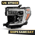 LED Headlight w/ Halogen Turn Signal for GMC Sierra 1500 (2019–2022)