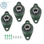 Set of 4 Pillow Block Bearings for UCFL204 (3/4" Bore)