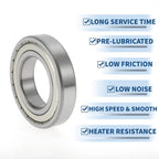 Deep Groove Ball Bearing 6212ZZ for Scooter Skateboard (60x110x22mm)
