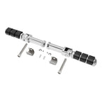Chrome Rider Driver & Passenger Footpegs Bracket for Harley Softail (2018-2025)