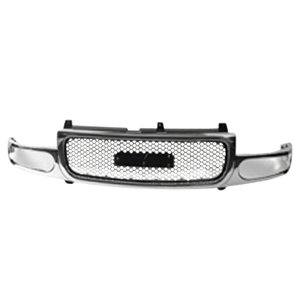 Replacement Silver Chrome Plastic Front Grille for Jeep Grand Cherokee (2014–2021)