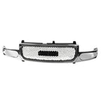 Replacement Silver Chrome Plastic Front Grille for Jeep Grand Cherokee (2014–2021)