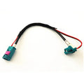 4+2Pin Fakra HSD Z Male to Z Female 90 Degree Cable for BMW