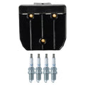 Set of 4 Bosch Ignition Coils & NGK Laser Platinum Spark Plugs for Golf Jetta Celica