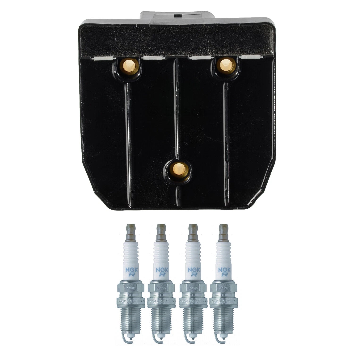 Set of 4 Bosch Ignition Coils & NGK Laser Platinum Spark Plugs for Golf Jetta Celica