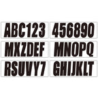 Set of 4 Custom 3" Boat Registration Numbers & Letters Stickers