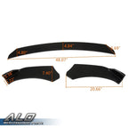 Front Bumper Lip Chin Spoiler Splitter for Honda BMW Audi