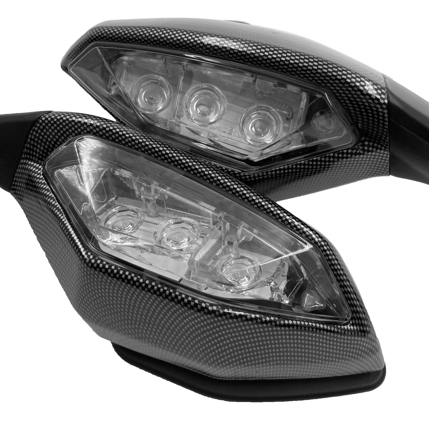 Carbon Rear View Mirror with LED Turn Signal for Yamaha YZF R1/R6 (2015–2019)