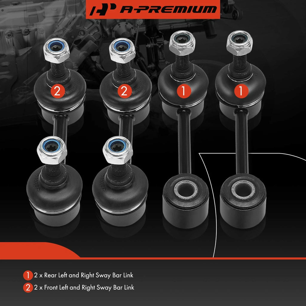 Set of 4 Sway Bar Links for Kia Sephia, Spectra (1998–2004)