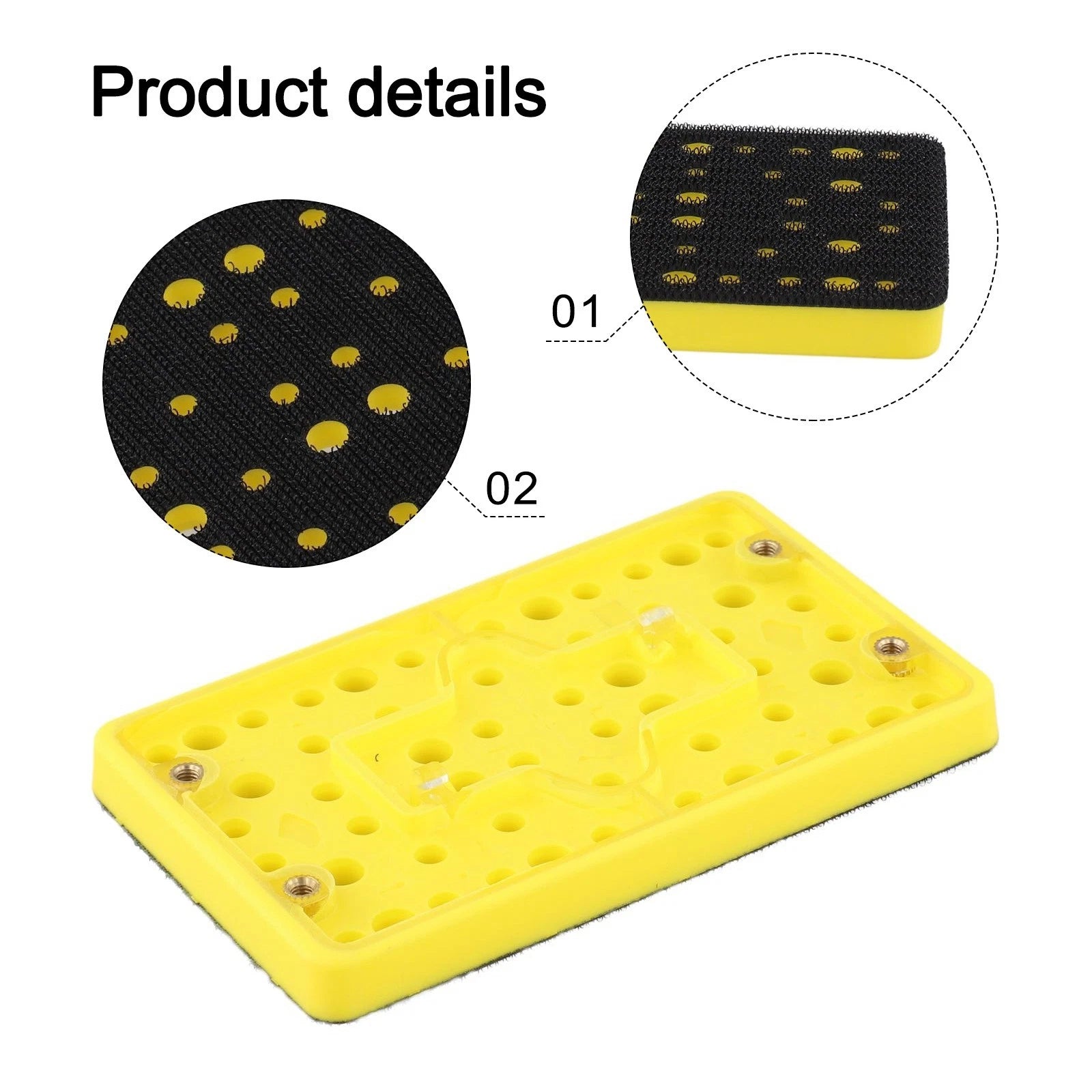 3x5 Inch Sanding Pad Backup for Orbital Sanders (PU) with Replacement Screws