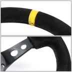 NRG Reinforced Steering Wheel 35cm 3" Deep Dish for Universal Fit (Year Unspecified)