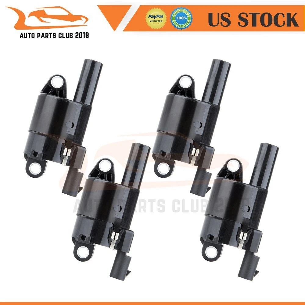 Set of 4 Ignition Coils for Buick GMC Chevrolet Cadillac Hummer Saab (2005–2010)