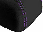 Leather Console Lid Armrest Cover for Hyundai Elantra (2007–2010) Purple Stitch