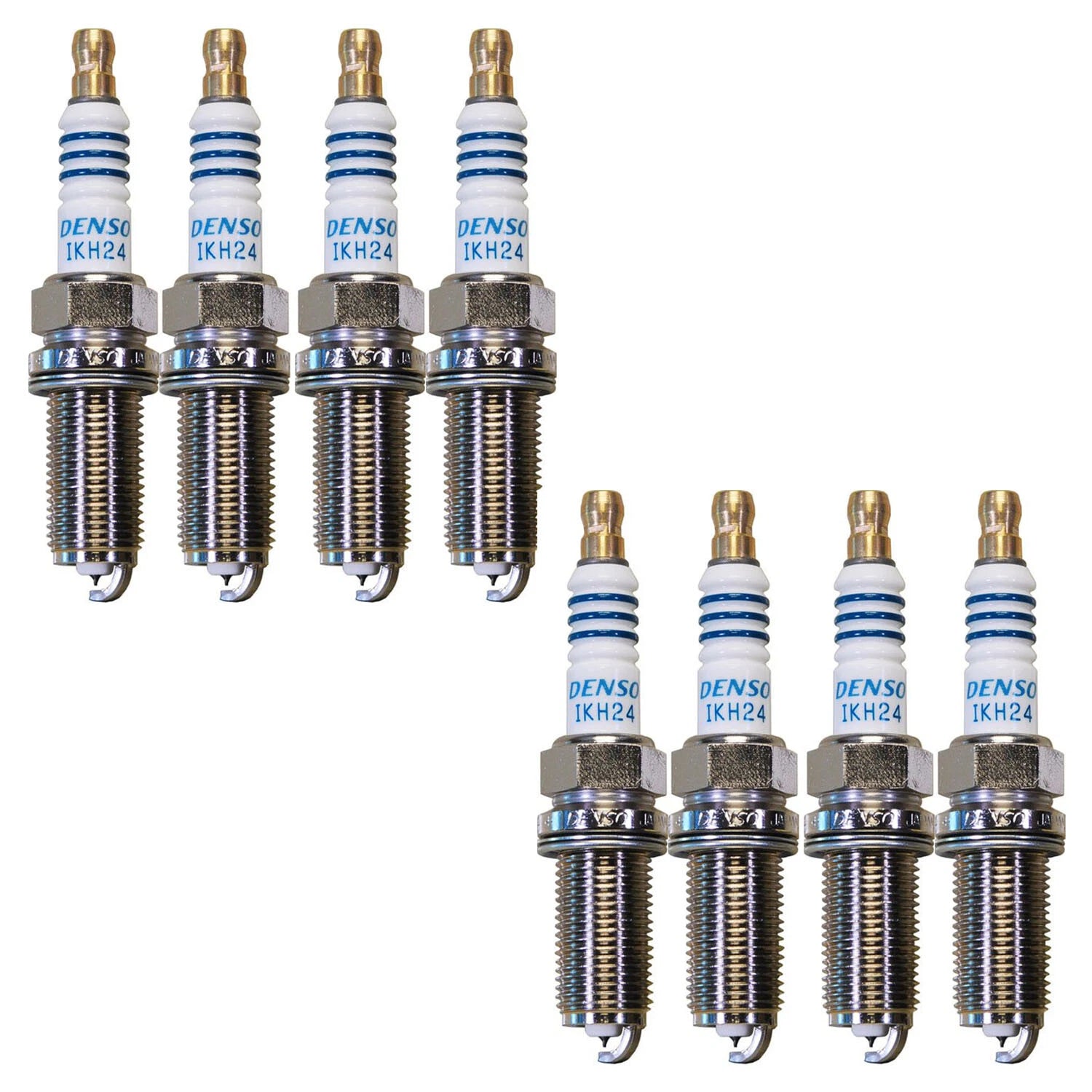 Set of 8 Denso Iridium Power Spark Plugs for Audi A8 Quattro RS7 S6 S8 (2013–2020)