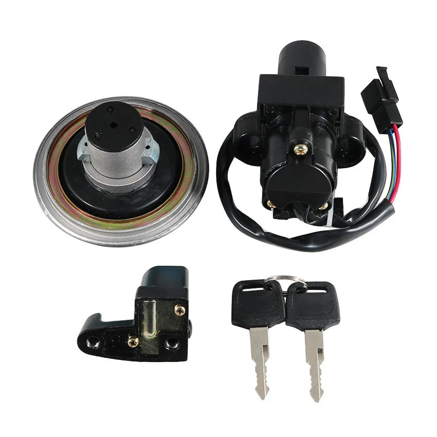 Ignition Switch Fuel Gas Cap Seat Lock Key for Honda CLR125 City Fly (1998)