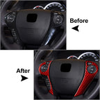 Carbon Fiber Steering Wheel Trim Button Covers for Honda Accord (2013-2017)