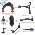 Control Arm Tie Rod Sway Bar Ball Joint Kit for Acura TL (2004–2006)