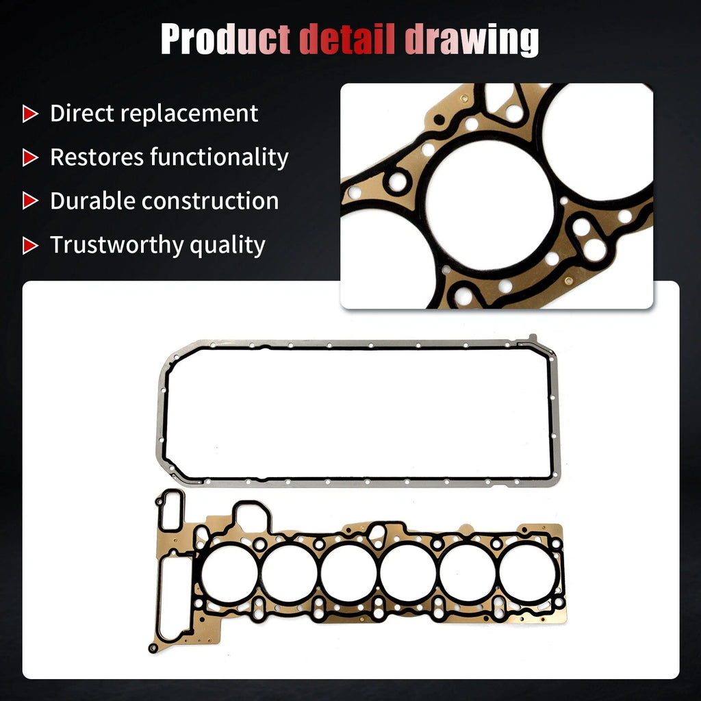 Full Gasket Set for BMW 325Ci 325i 525i 330Ci X3 X5 530i (2001–2006)