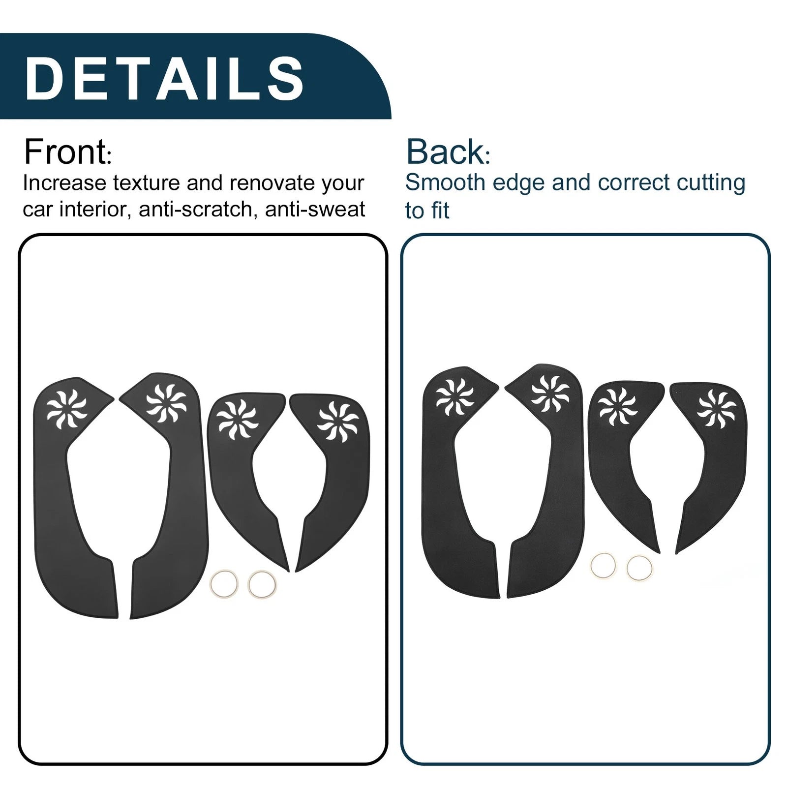 Set of 1 Car Door Anti Kick Pad Sticker Protector for Kia Rio (2011–2015)