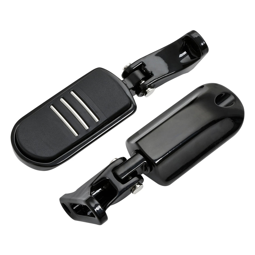 Black Rear Passenger Footpeg Mini Mount for Harley Street Glide (1993–2025)