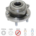 Set of 2 Wheel Hubs for Dodge Avenger (2008–2010) with Bearings