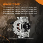 150 Amp 6 Groove Alternator for Mercedes CLK350 2006–2009 0124525055