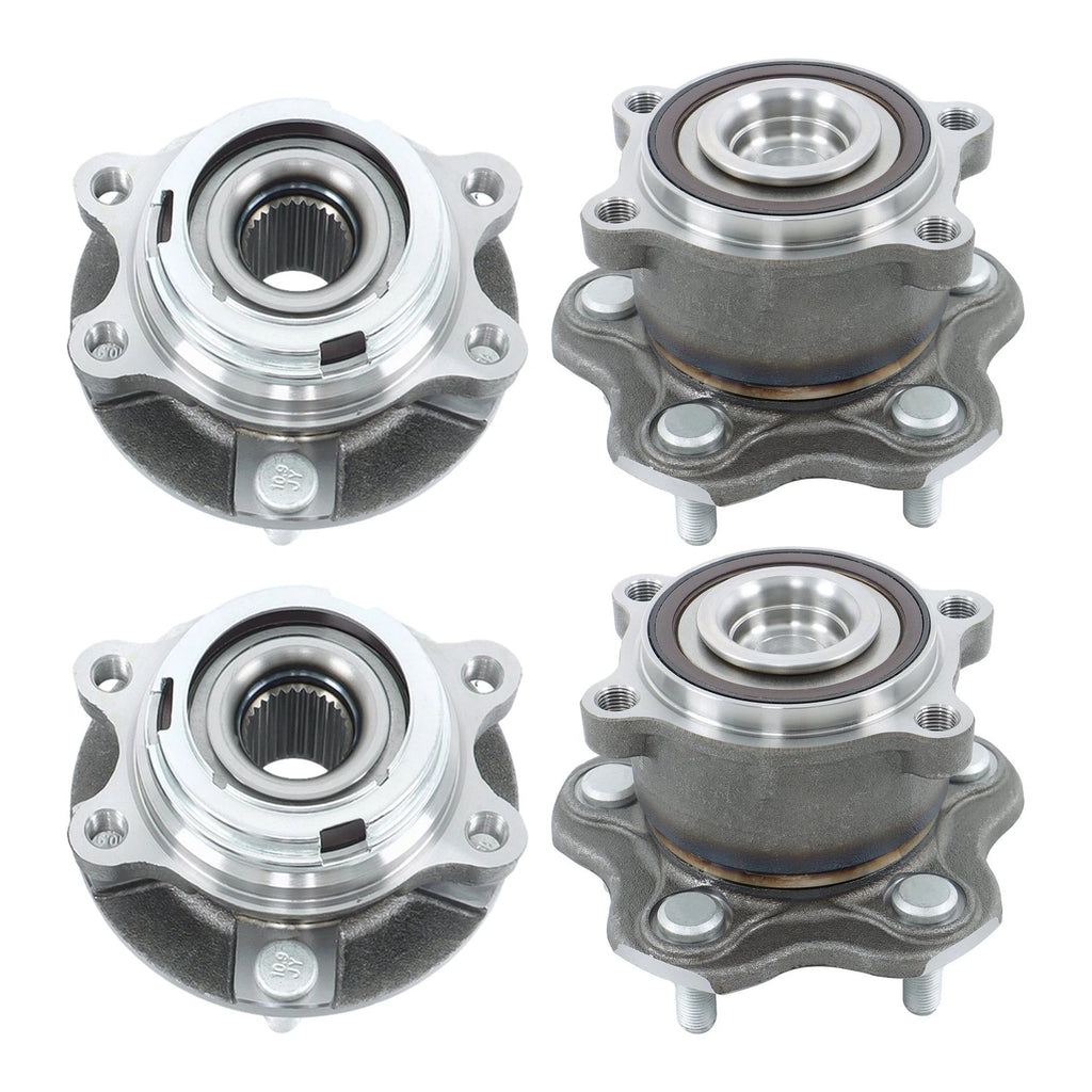 2X Front & 2X Rear Wheel Hub Bearing Assembly for Nissan Altima (2008â2012)