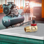 Brass 12 Inch NPT Air Hose Connector for Tank Manifold System