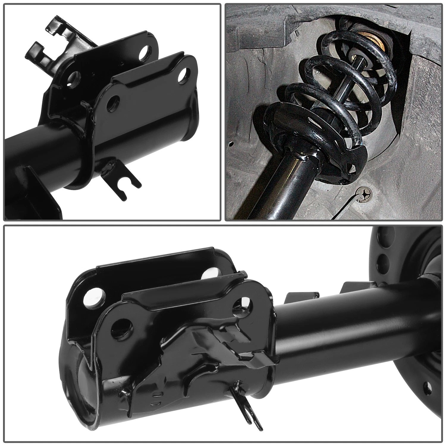 Front Struts with Coil Spring for Nissan Altima (2007–2013) - Black Powder-Coated